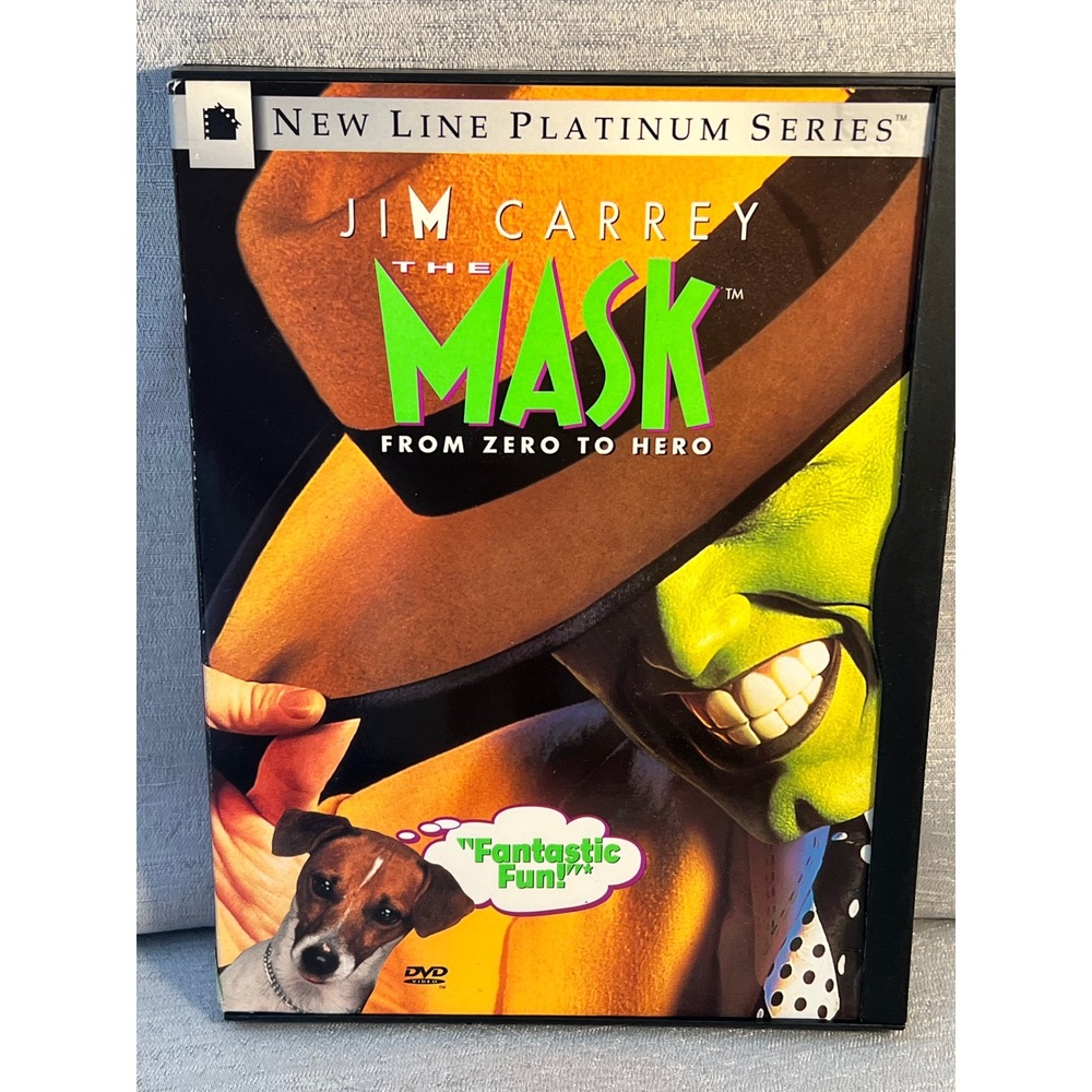 The Mask DVD New Line Platinum Series Jim Carrey Cameron Diaz Comedy Movie 1994